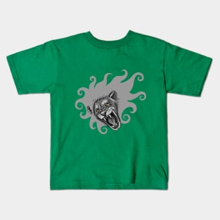 Curl hair lion Kids T-Shirt